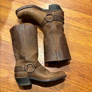 Frye Brown Heeled Boots